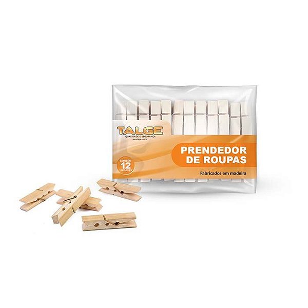 PRENDEDOR DE ROUPA 12UN TALGE CD50