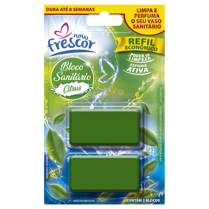 REFIL BLOCO SANITARIO 30G CITRUS 02UN NOVOFRESCOR CD12