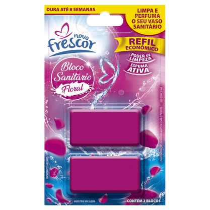 REFIL BLOCO SANITARIO 30G FLORAL 02UN NOVOFRESCOR CD12