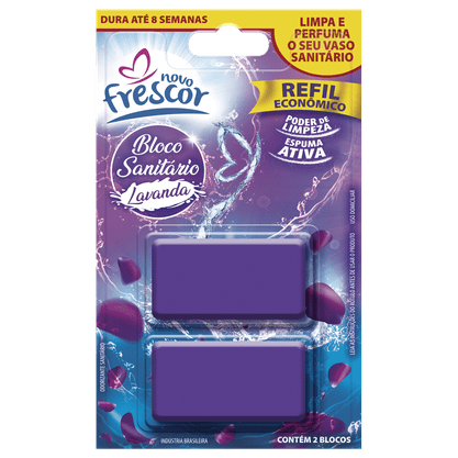 REFIL BLOCO SANITARIO 30G LAVANDA 02UN NOVOFRESCOR CD12