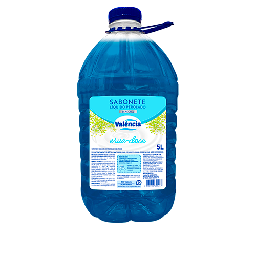 SABAO LIQUIDO PARA MÃOS ERVA DOCE AZUL 5LT VALENÇA CD4