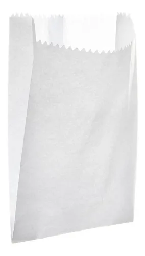 SACO DE PAPEL BRANCO 23X10 1KG 200UN X5
