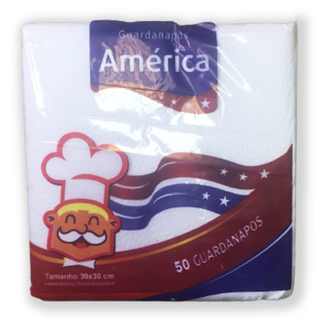 GUARDANAPO 30X30 50FLS AMERICA CD20