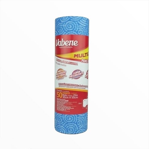 PANO MULT ROLO SLIM 40X28CM 300 PANOS AZUL 35G 01UN VABENE