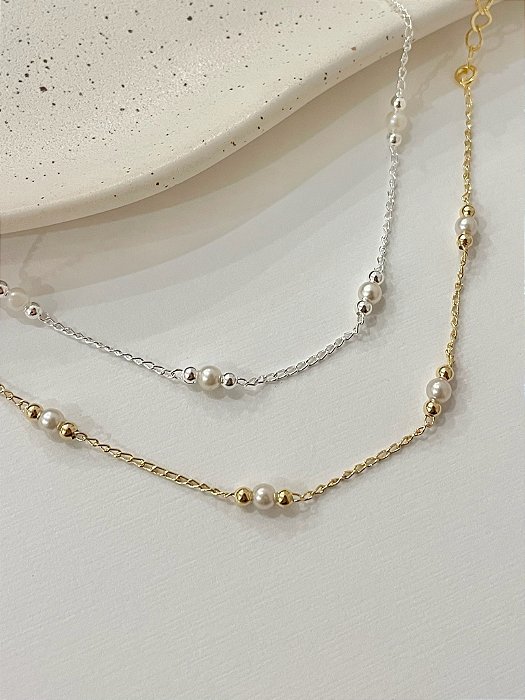 Tornozeleira Pérolas Com Bolinhas