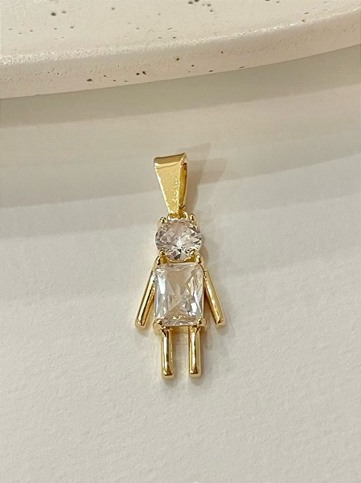 Pingente Menino Cristal