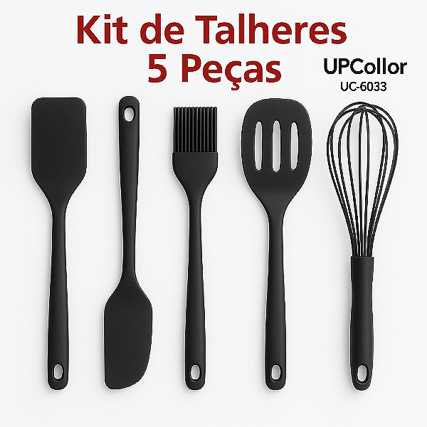 Kit de Talheres de Silicone 5 Peças – UPCollor UC-6033