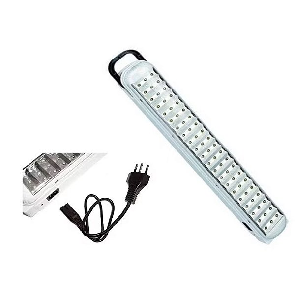 Luminária de Emergência 63 LED Recarregável Bivolt DP