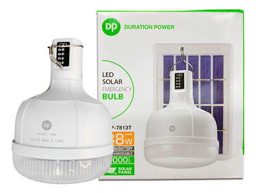 Lâmpada Solar De Emergência Com Bateria 38w