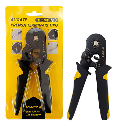 Alicate Crimpar Prensa Terminal Ilhós