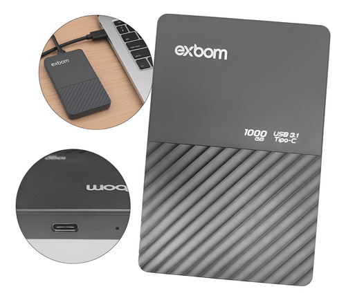 Hd Externo Slimvault Portátil 1tb Usb 3.1