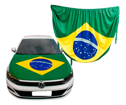 Bandeira Do Brasil Capô 190x80cm
