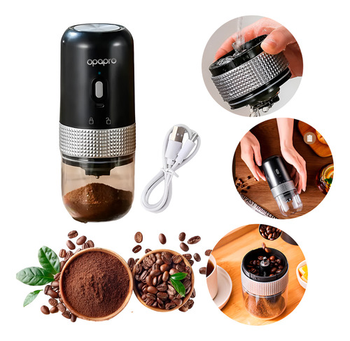 Moedor De Café Elétrico Portátil Grãos