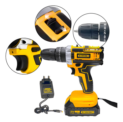 Parafusadeira Furadeira 21v