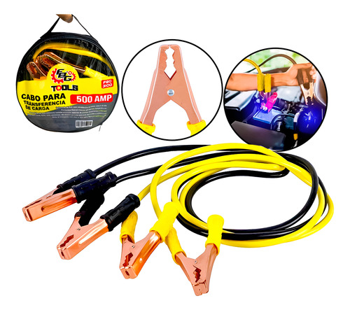 Cabo Auxiliar De Partida Chupeta 500 Amp