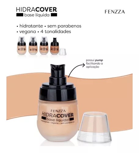 BASE LÍQUIDA HIDRATANTE MAKE UP FENZZA FZ35034