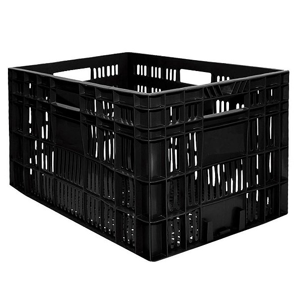 CAIXA PLÁSTICA 60 LITROS VAZADA EMPILHÁVEL 60X40X31