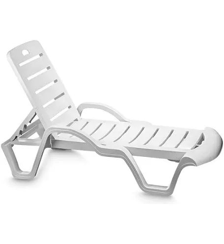 Espreguiçadeira Plástica Reclinável Bahamas – Ideal para Piscina e Área Externa