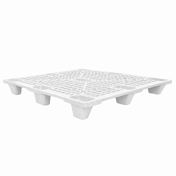 PALLET PLÁSTICO 1,00 X 1,20 X 0,15 CM VAZADO REFORÇADO BRANCO