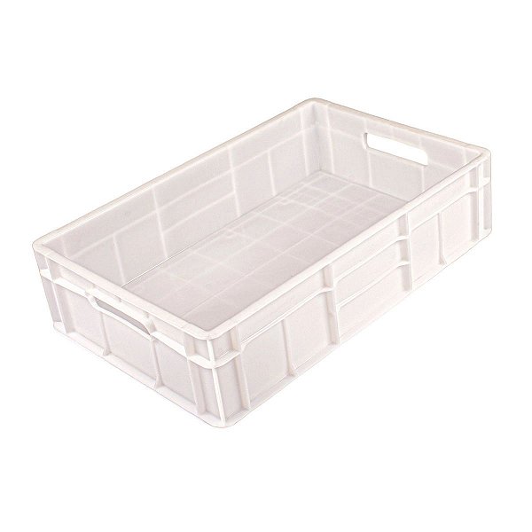 Caixa Plástica Natural Fechada 26 Litros Reforçada Congelamento/Freezer