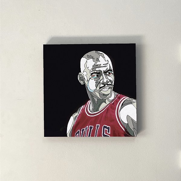 Quadro Michael Jordan (Chicago Bulls) | Painel de Madeira