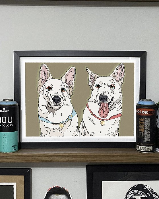 Arte Pet | Duas referências canino