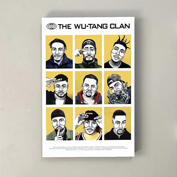 Quadro Wu-Tang Clan | Painel de Madeira (Exclusivo) | Loja rads