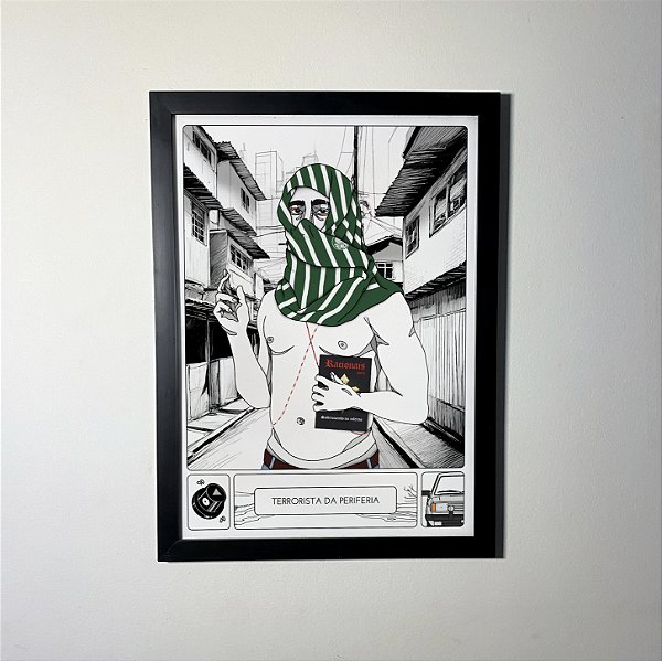 Quadro 'Terrørista da Periferia' | Palmeiras | rads