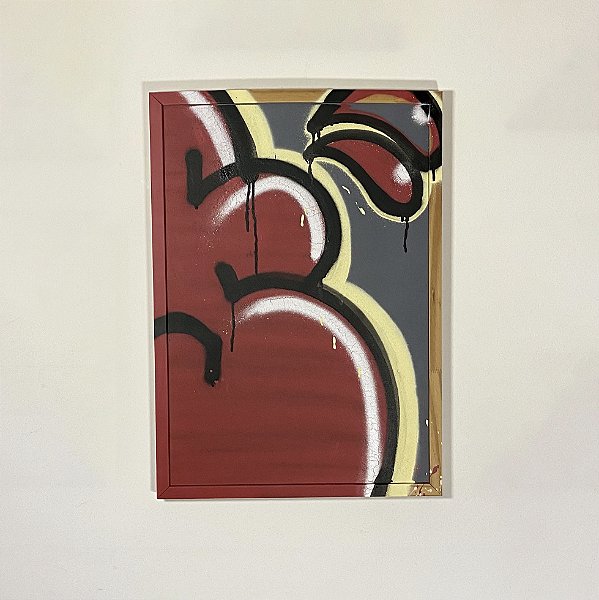 S"em Título - 01 (45x63cm) - Grafitti em Quadro