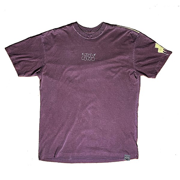Camiseta Oversized Bordô (Stone) - rads Logo