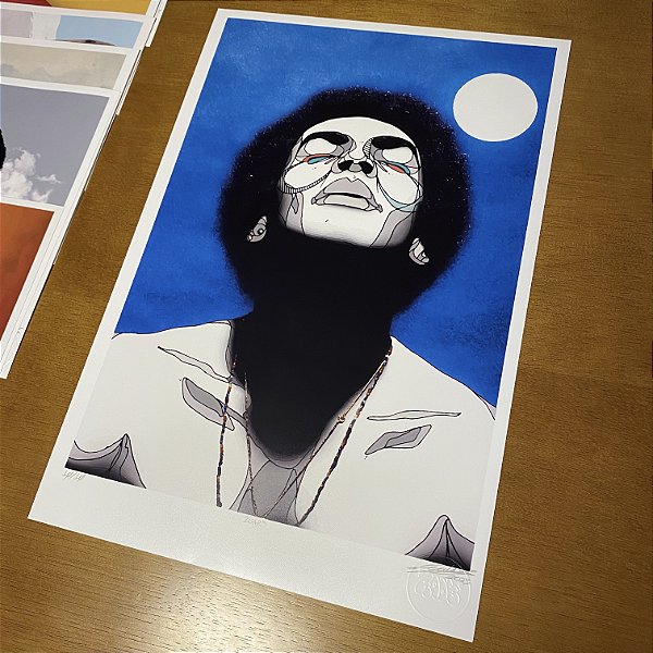 Print Fine Art | Gilberto Gil - Luar (2023) | Série Brasili'rads