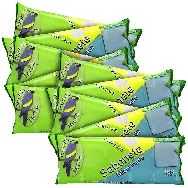 Kit 10- Bases Glicerinadas Para Saboaria Nossa Terra (Escolha sua cor)