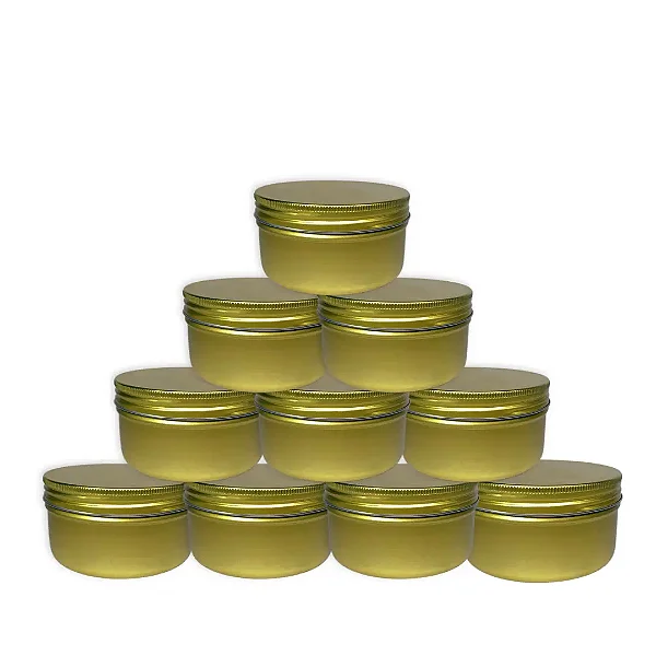 Kit 10 Latas De Alumínio para Velas Artesanais 240ml