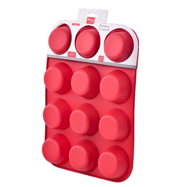 Molde Forminha De Silicone Oval 12 Cavidades Profissional