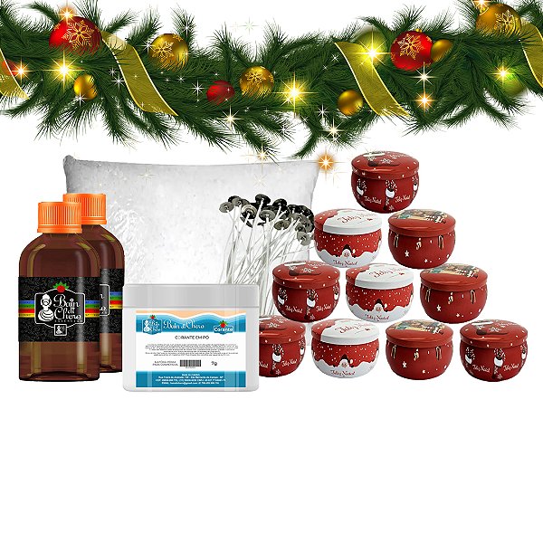 Kit de Natal para Velas com Essência Premium