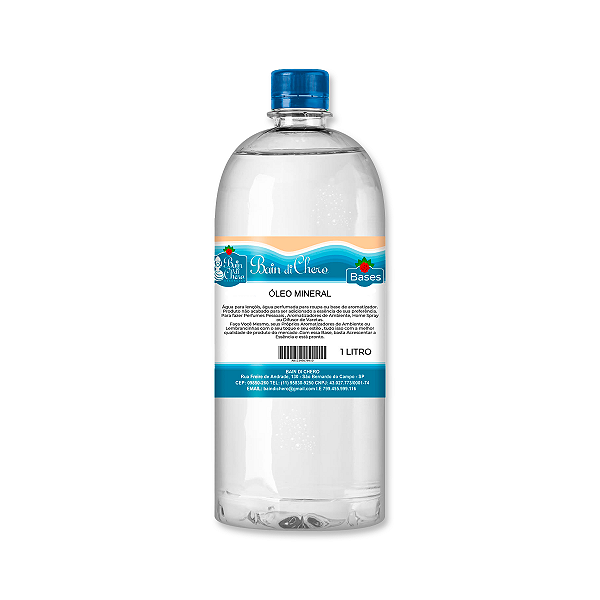 Óleo Mineral Para Cosméticos Bain Di Chero 1 Litro