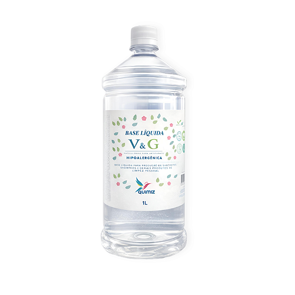 Base Sabonete Líquido e Shampoo Neutro V&G Transparente 1.1 1 Litro
