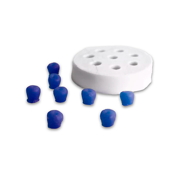 Molde de Silicone Pequenos Mirtilos para Sabonetes, Velas e Resina Artesanal