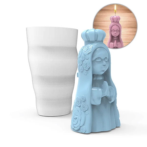 Molde de Silicone Nossa Senhora Aparecida Orando
