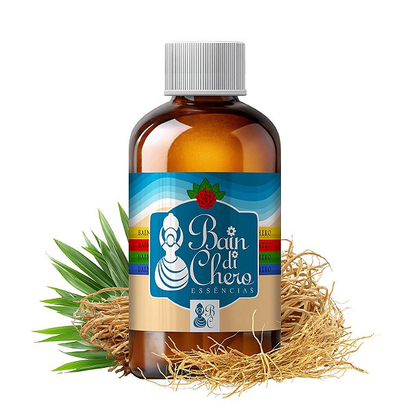 Essência Aromática Concentrada Lipossolúvel (Óleo) de Vetiver
