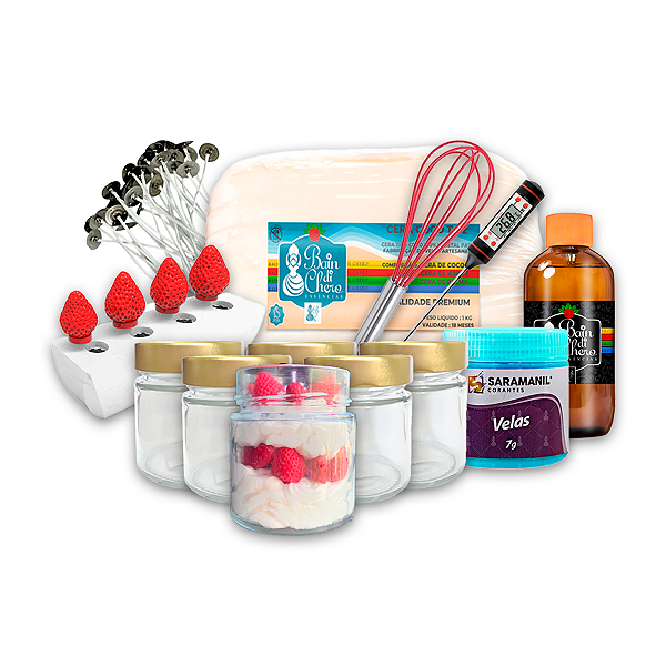 Kit para Produção de Chantilly de Vela com Potes Pianezza 200ml