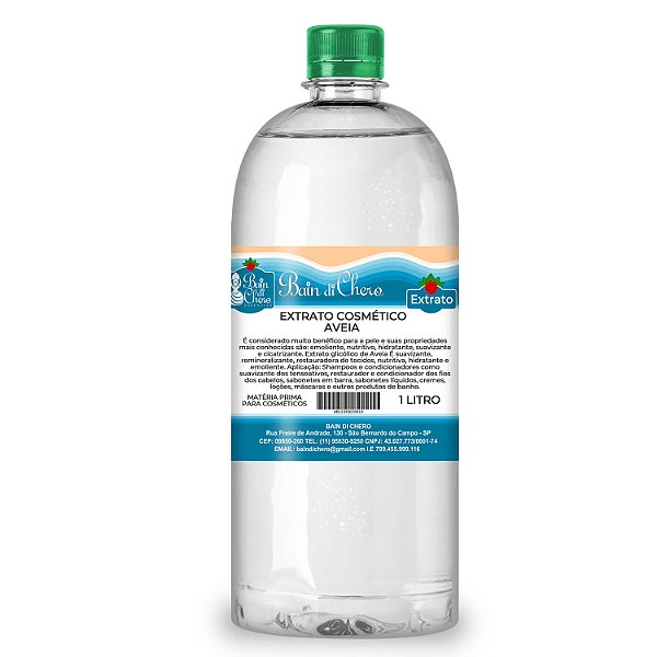 Extrato Glicólico de Aveia para Sabonetes e Cosméticos 1L e 100ml
