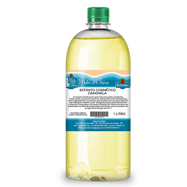 Extrato Glicólico de Camomila para Sabonetes e Cosméticos 1L e 100ml