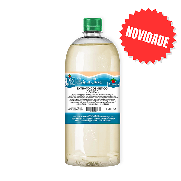 Extrato Glicólico de Arnica para Sabonetes e Cosméticos 1L e 100ml