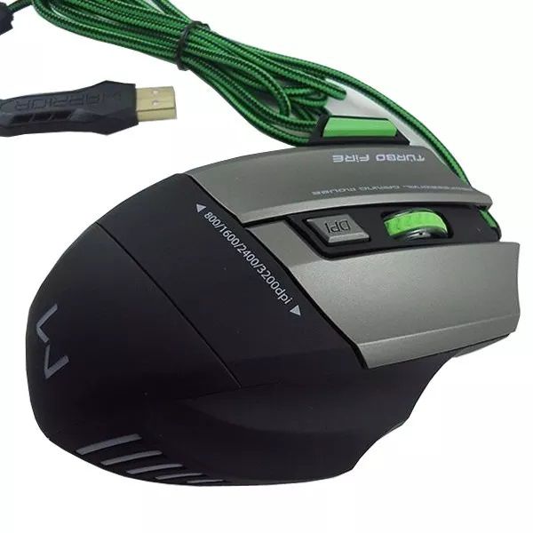 Mouse Gamer Warrior Fire 7 Botões 3200dpi Mo207 Multilaser - Imperio do Lar