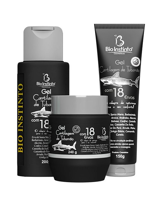 Gel  Cartilagem de Tubarão 18 Ervas