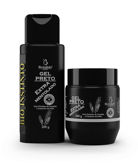 Gel Preto Extra Mentolado