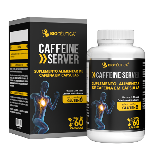 Cafeína (CAFFEINE SERVER) - 60 Cápsulas