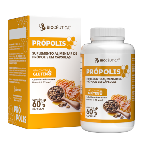 Suplemento Alimentar PRÓPOLIS  500mg - (60 Cápsulas)
