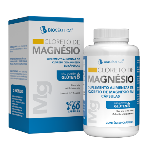 Cloreto de Magnésio 350mg - 60 Cápsulas